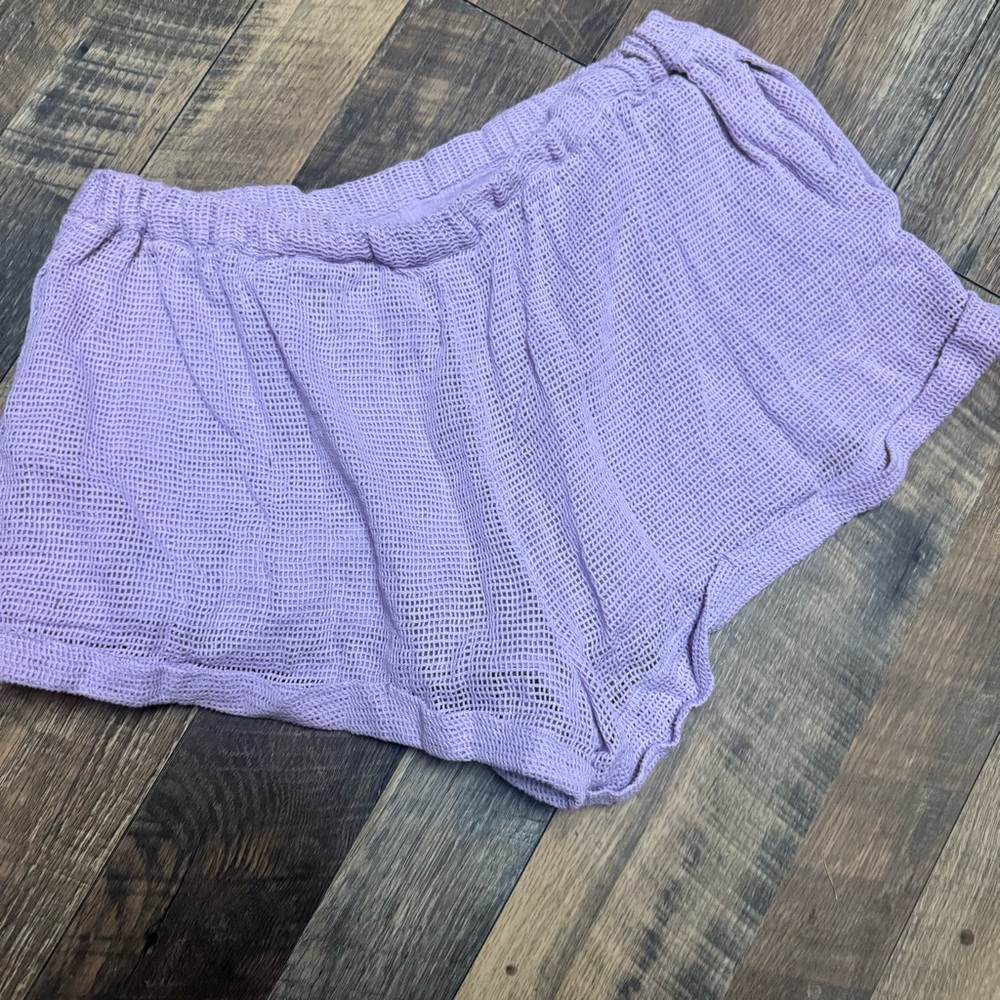 Urban Outfitters Purple Beach Boardwalk Mesh Shorts - Picture 2 of 5